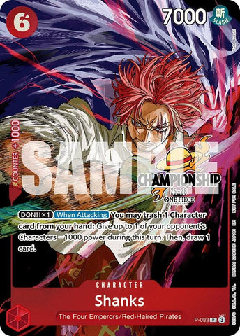Image for Shanks (CS 25-26 Event Pack Finalist Ver.) (P-083) [One Piece Promotion Cards] - One Piece Card Game