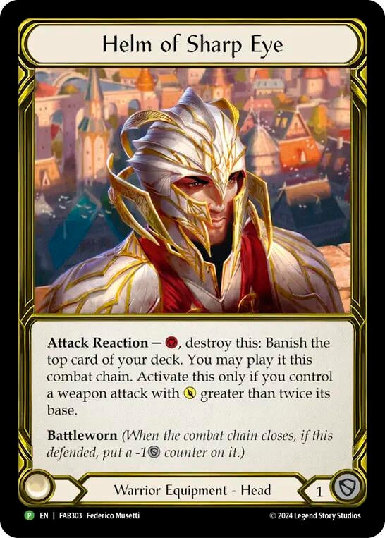 Image for Helm of Sharp Eye (Golden) - FAB303 (FAB303) [Flesh and Blood: Promo Cards] - Flesh and Blood TCG
