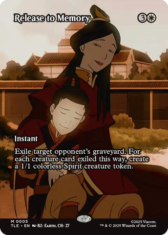 Image for Release to Memory (Borderless) (5) [Avatar: The Last Airbender: Eternal-Legal] - Magic: The Gathering