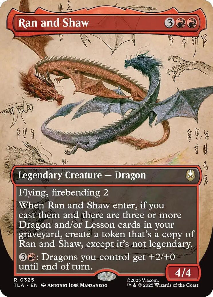 Image for Ran and Shaw (Borderless) (325) [Avatar: The Last Airbender] - Magic: The Gathering