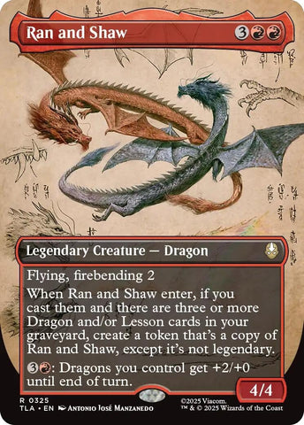 Image for Ran and Shaw (Borderless) (325) [Avatar: The Last Airbender] - Magic: The Gathering