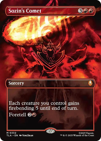 Image for Sozin's Comet (0332) (Borderless) (332) [Avatar: The Last Airbender] - Magic: The Gathering