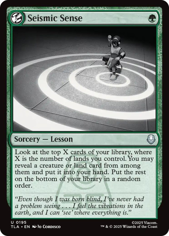 Image for Seismic Sense (195) [Avatar: The Last Airbender] - Magic: The Gathering