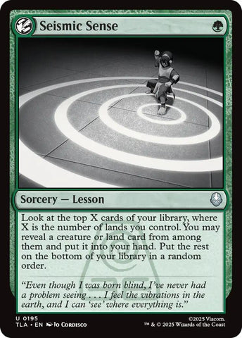 Image for Seismic Sense (195) [Avatar: The Last Airbender] - Magic: The Gathering