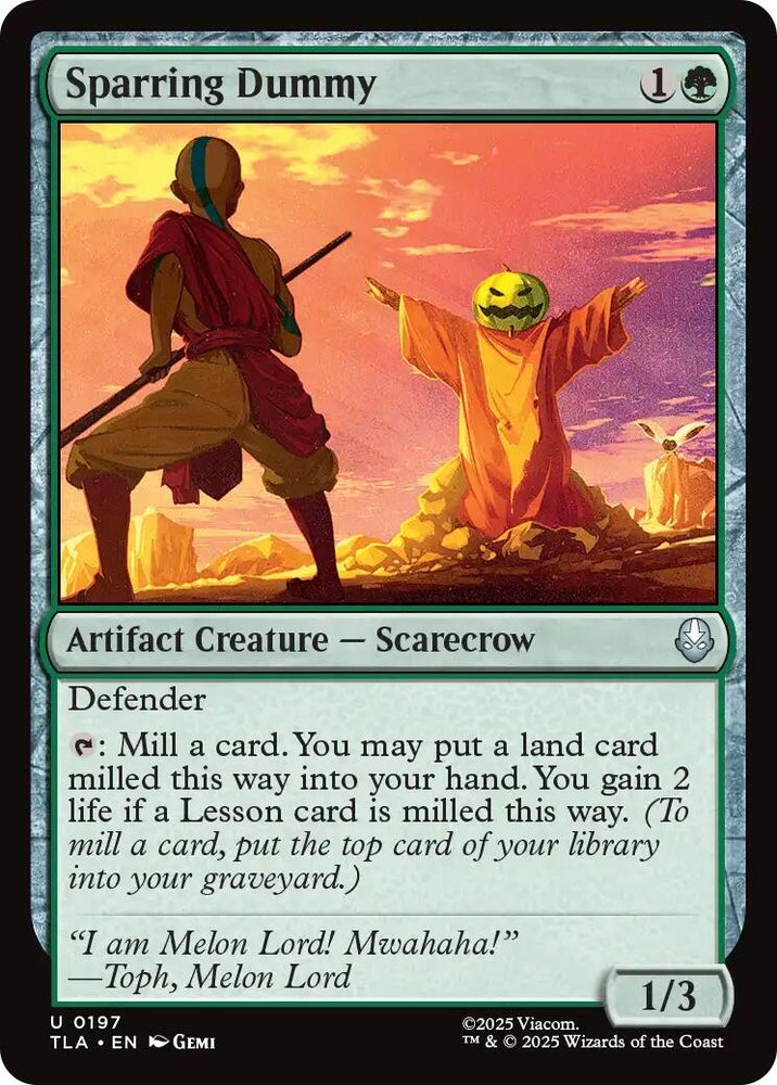 Image for Sparring Dummy (197) [Avatar: The Last Airbender] - Magic: The Gathering
