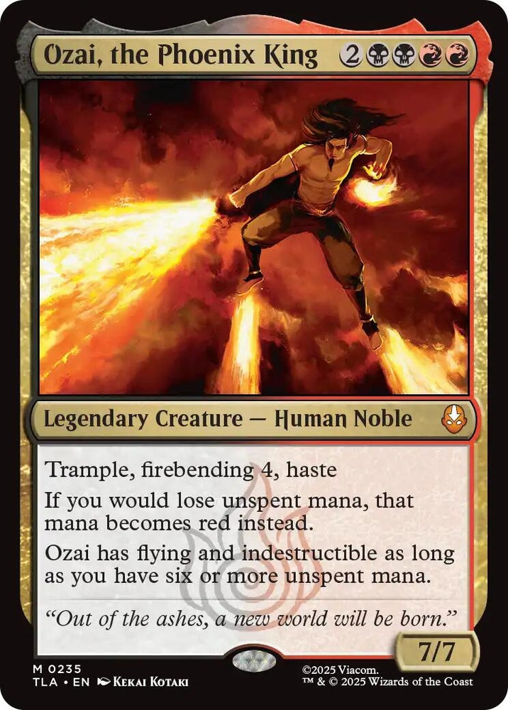 Image for Ozai, the Phoenix King (235) [Avatar: The Last Airbender] - Magic: The Gathering