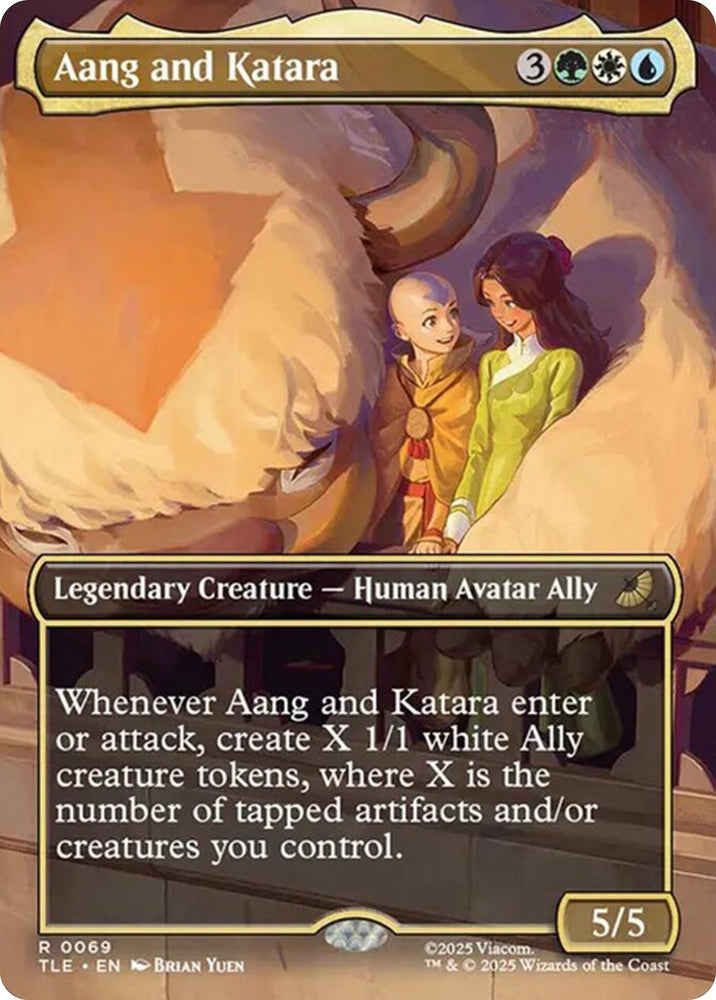 Image for Aang and Katara (Borderless) (69) [Avatar: The Last Airbender: Eternal-Legal] - Magic: The Gathering