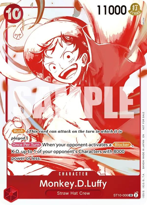 Image for Monkey.D.Luffy - ST10-006 (3rd Anniversary Treasure Campaign Pack) (ST10-006) [One Piece Promotion Cards] - One Piece Card Game
