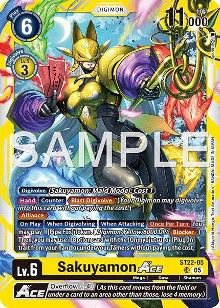 Sakuyamon ACE (ST22-05 SR) [Starter Deck 22: Amethyst Mandala Advanced Deck Set]