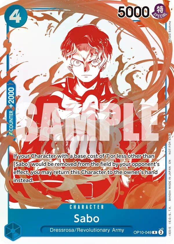 Image for Sabo - OP10-049 (3rd Anniversary Treasure Campaign Pack) (OP10-049) [One Piece Promotion Cards] - One Piece Card Game