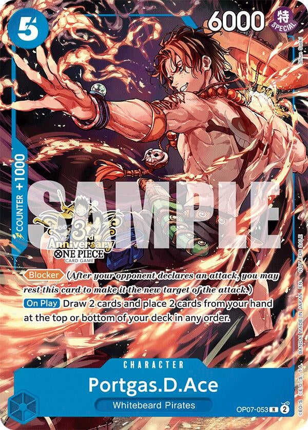 Image for Portgas.D.Ace - OP07-053 (3rd Anniversary Tournament 3 Brothers Pack) (OP07-053) [Carrying On His Will: 3rd Anniversary Tournament Cards] - One Piece Card Game
