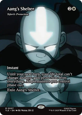 Image for Aang's Shelter - Teferi's Protection (Borderless) (7) [Avatar: The Last Airbender: Eternal-Legal] - Magic: The Gathering