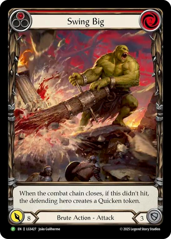 Image for Swing Big - LGS247 (Extended Art) (LGS427) [Flesh and Blood: Promo Cards] - Flesh and Blood TCG