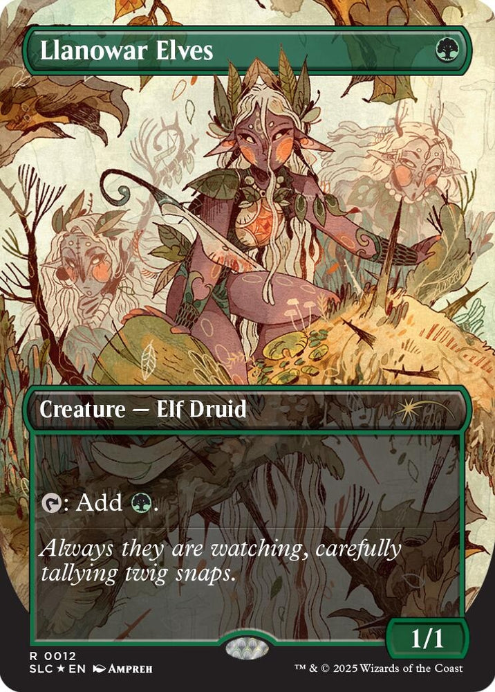 Image for Llanowar Elves (Halo Foil) (39) [Secret Lair Countdown Kit] - Magic: The Gathering