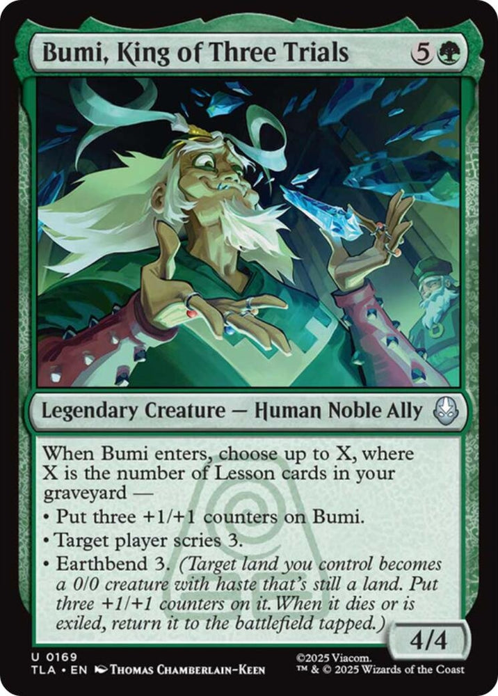 Image for Bumi, King of Three Trials (169) [Avatar: The Last Airbender] - Magic: The Gathering