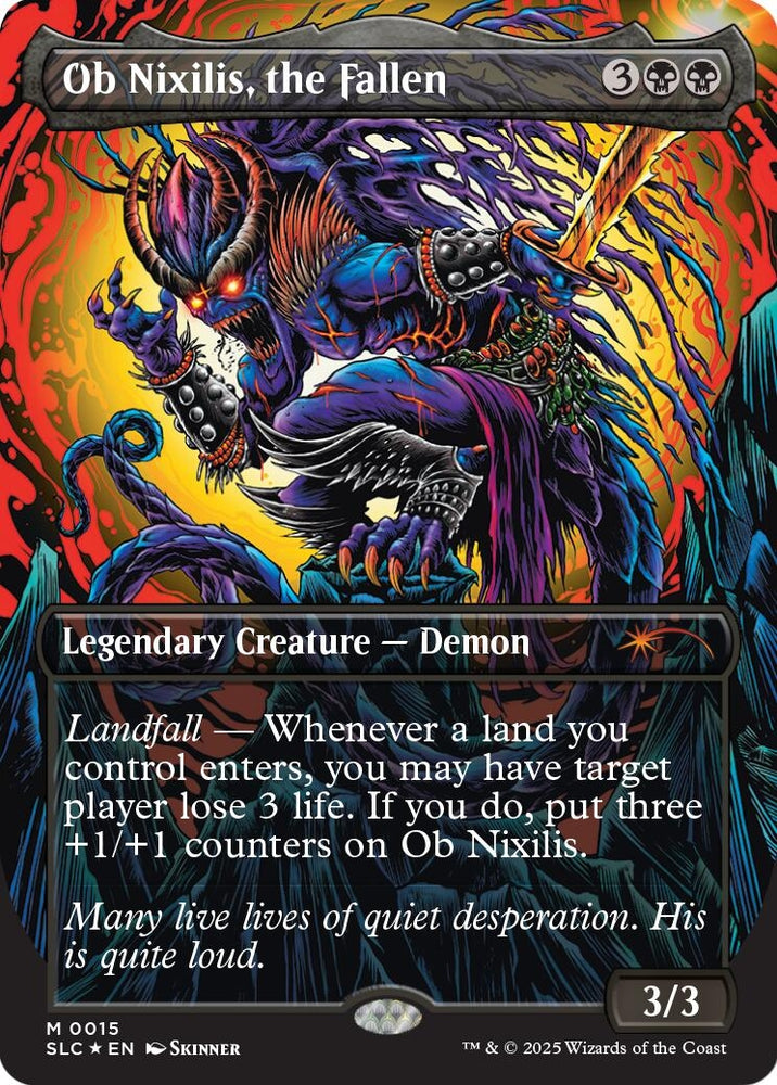 Image for Ob Nixilis, the Fallen (Halo Foil) (42) [Secret Lair Countdown Kit] - Magic: The Gathering