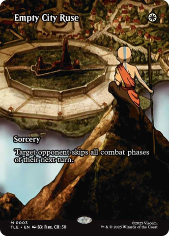 Image for Empty City Ruse (Borderless) (3) [Avatar: The Last Airbender: Eternal-Legal] - Magic: The Gathering