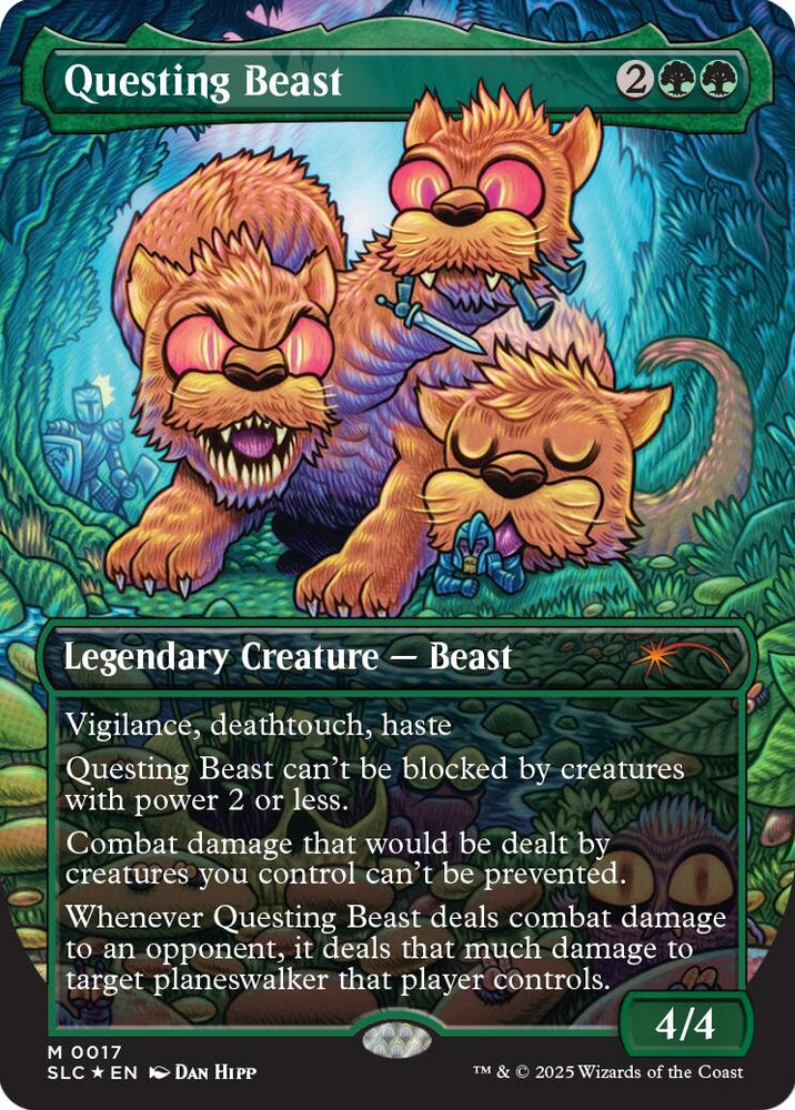 Image for Questing Beast (Halo Foil) (44) [Secret Lair Countdown Kit] - Magic: The Gathering