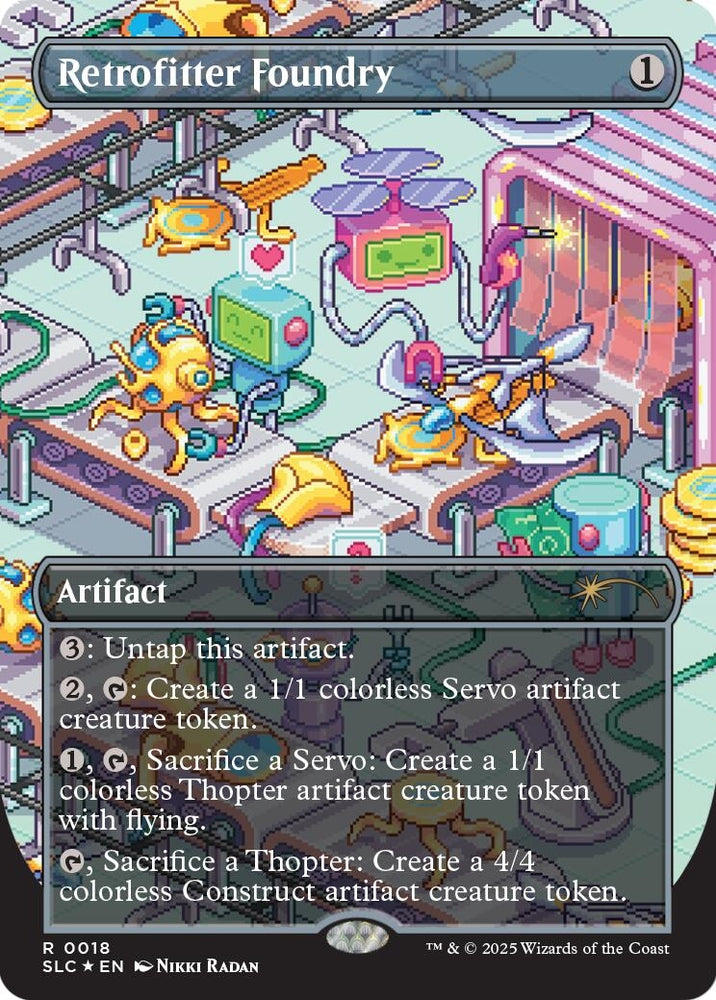 Image for Retrofitter Foundry (Halo Foil) (45) [Secret Lair Countdown Kit] - Magic: The Gathering