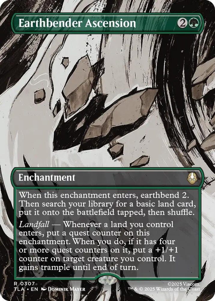 Image for Earthbender Ascension (Borderless) (307) [Avatar: The Last Airbender] - Magic: The Gathering