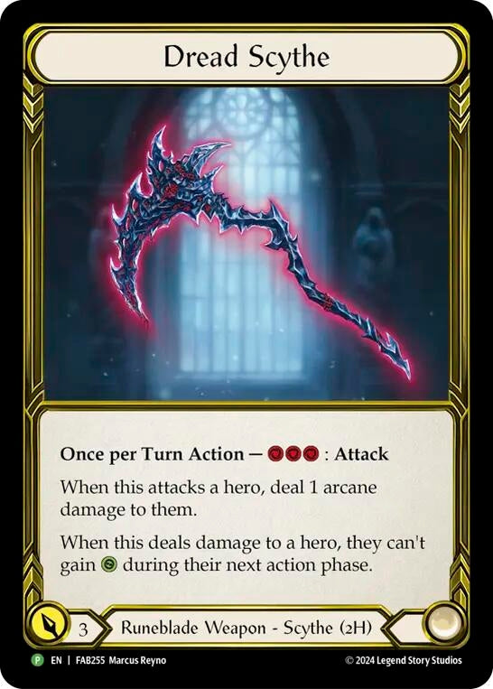 Image for Dread Scythe (Golden) - FAB255 (FAB255) [Flesh and Blood: Promo Cards] - Flesh and Blood TCG