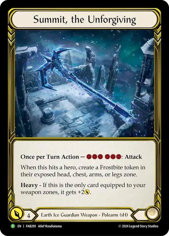 Image for Summit, the Unforgiving (Golden) - FAB295 (FAB295) [Flesh and Blood: Promo Cards] - Flesh and Blood TCG