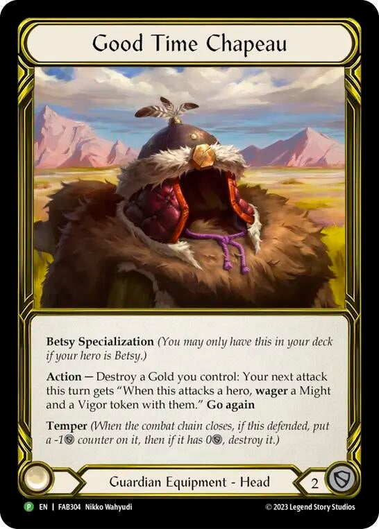 Image for Good Time Chapeau (Golden) - FAB304 (FAB304) [Flesh and Blood: Promo Cards] - Flesh and Blood TCG