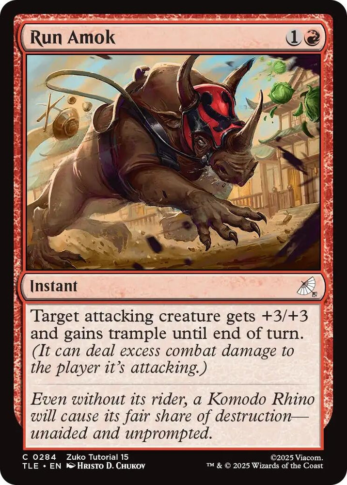 Image for Run Amok (0284) (284) [Avatar: The Last Airbender: Eternal-Legal] - Magic: The Gathering