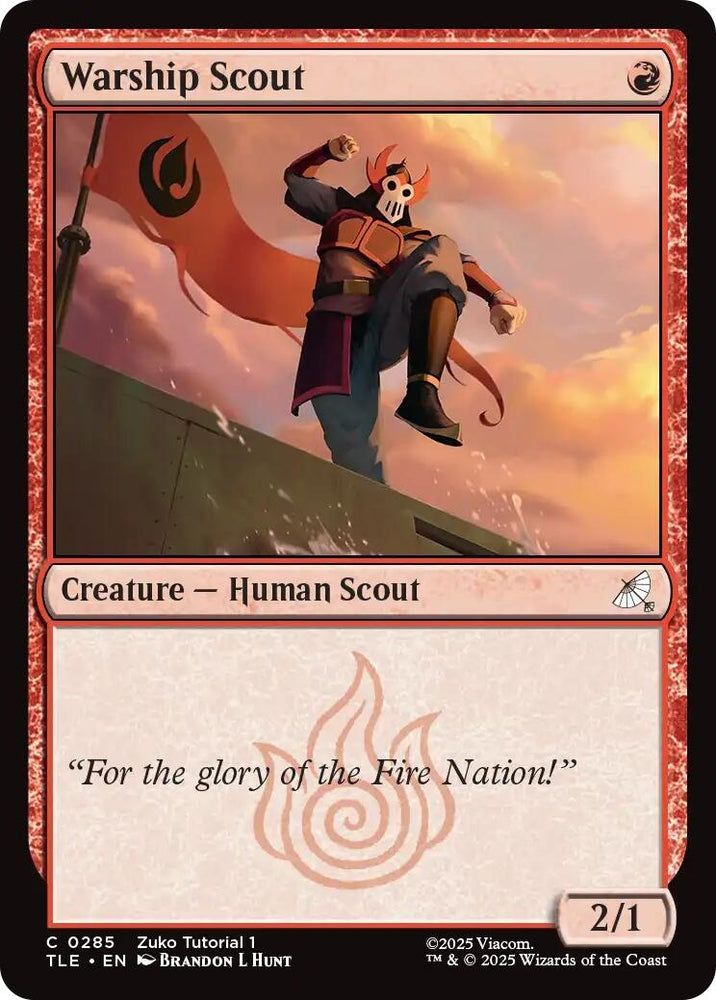 Image for Warship scout (0285) (285) [Avatar: The Last Airbender: Eternal-Legal] - Magic: The Gathering