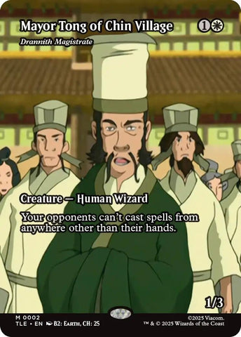 Image for Mayor Tong of Chin Village - Drannith Magistrate (Borderless) (2) [Avatar: The Last Airbender: Eternal-Legal] - Magic: The Gathering