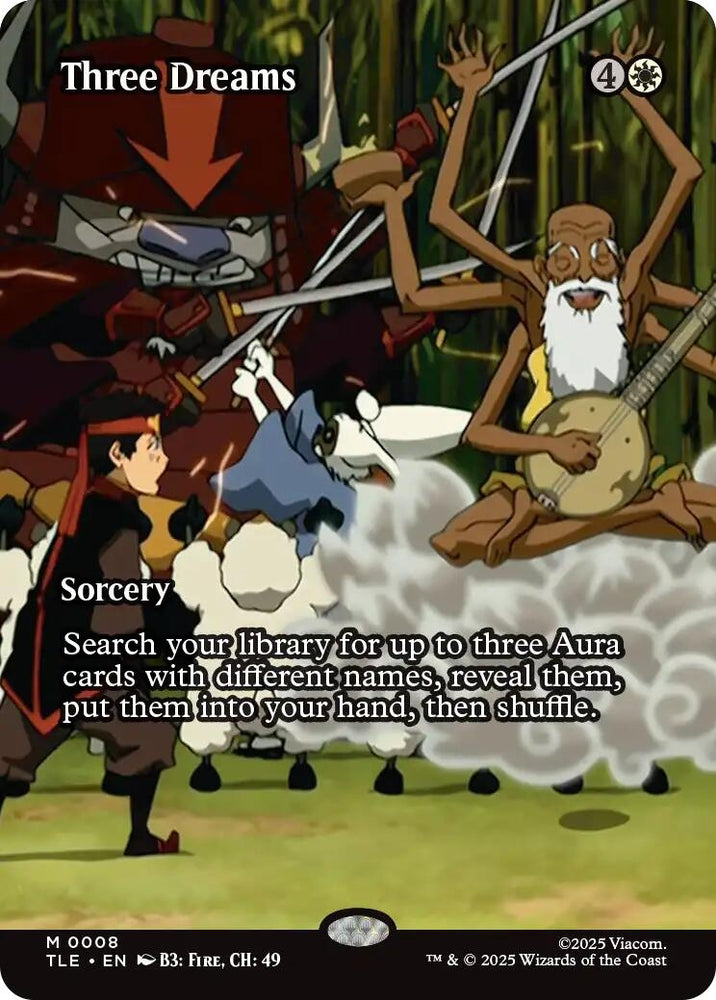 Image for Three Dreams (Borderless) (8) [Avatar: The Last Airbender: Eternal-Legal] - Magic: The Gathering