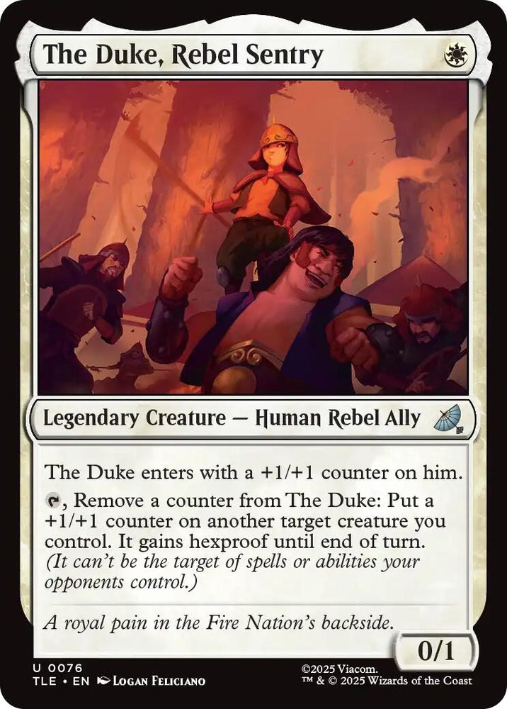 Image for The Duke, Rebel Sentry (76) [Avatar: The Last Airbender: Eternal-Legal] - Magic: The Gathering
