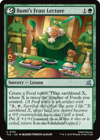 Image for Bumi's Feast Lecture (133) [Avatar: The Last Airbender: Eternal-Legal] - Magic: The Gathering