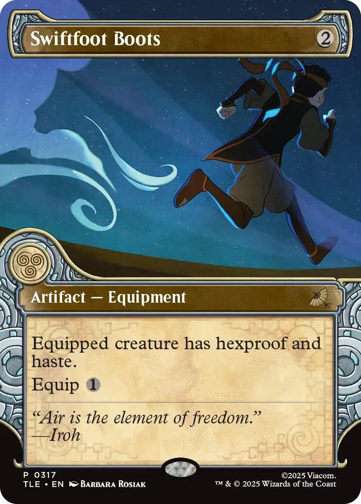 Image for Swiftfoot Boots (Showcase) (317) [Avatar: The Last Airbender: Eternal-Legal] - Magic: The Gathering