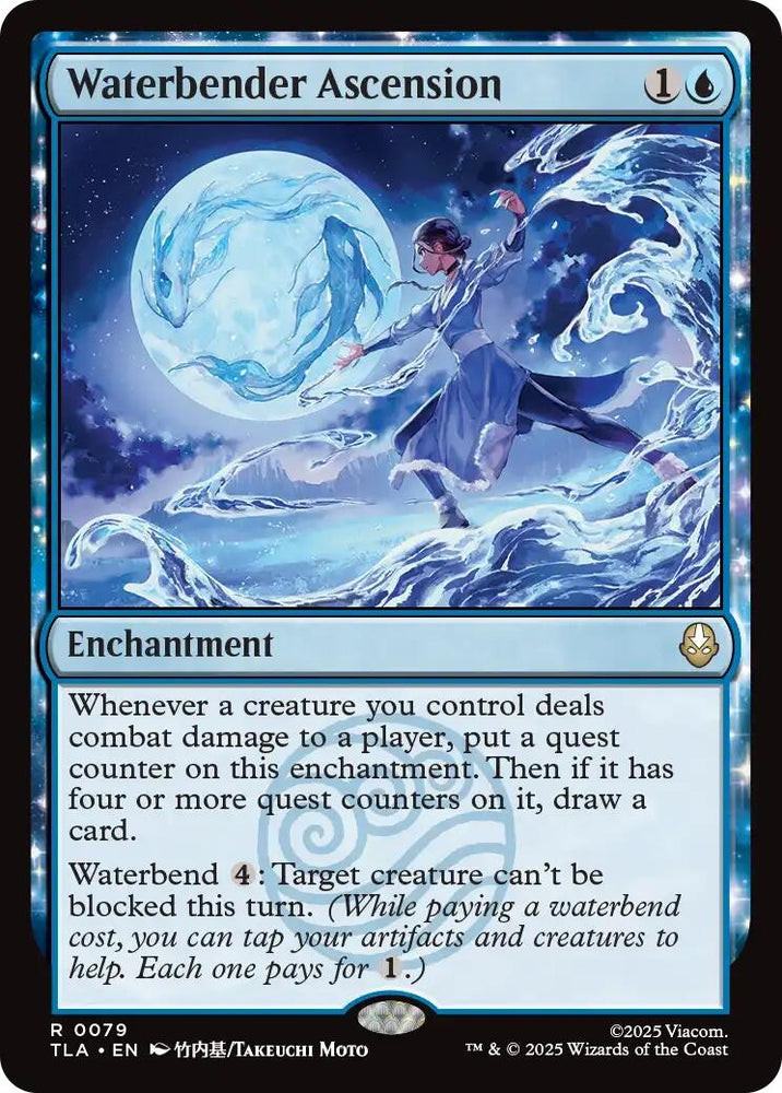 Image for Waterbender Ascension (79) [Avatar: The Last Airbender] - Magic: The Gathering