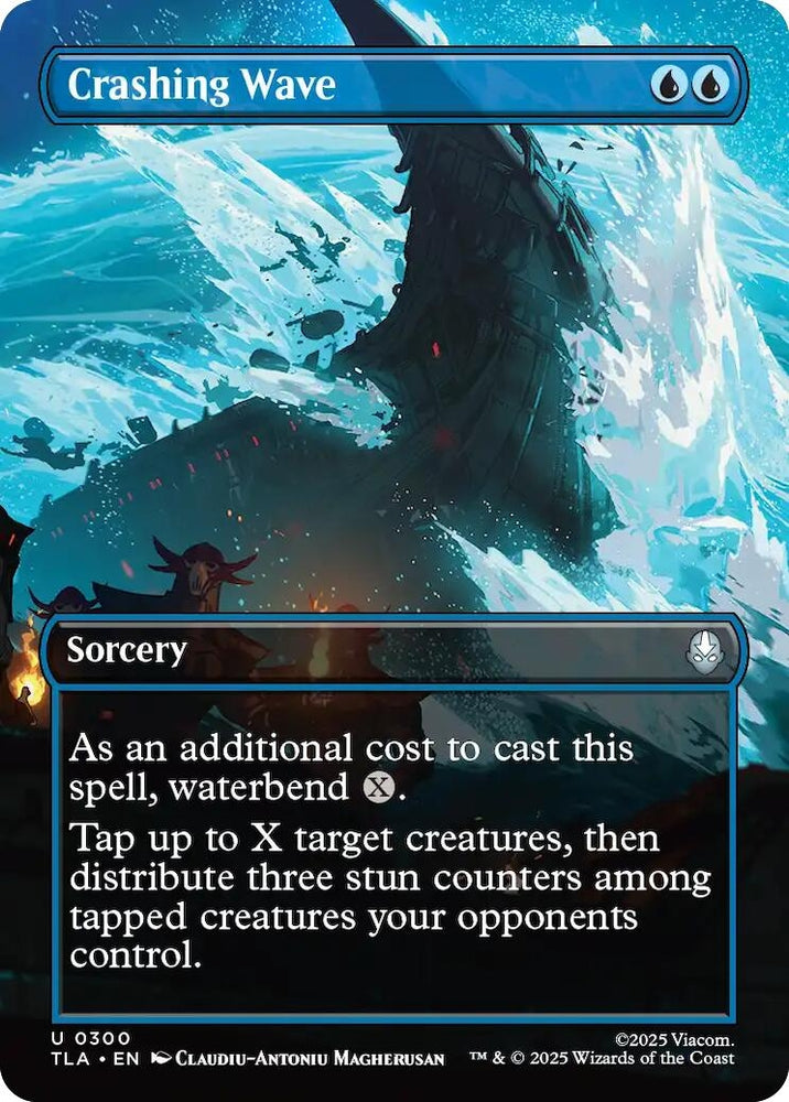 Image for Crashing Wave (Borderless) (300) [Avatar: The Last Airbender] - Magic: The Gathering