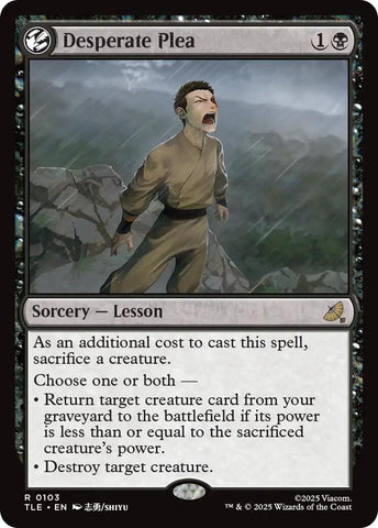 Image for Desperate Plea (103) [Avatar: The Last Airbender: Eternal-Legal] - Magic: The Gathering