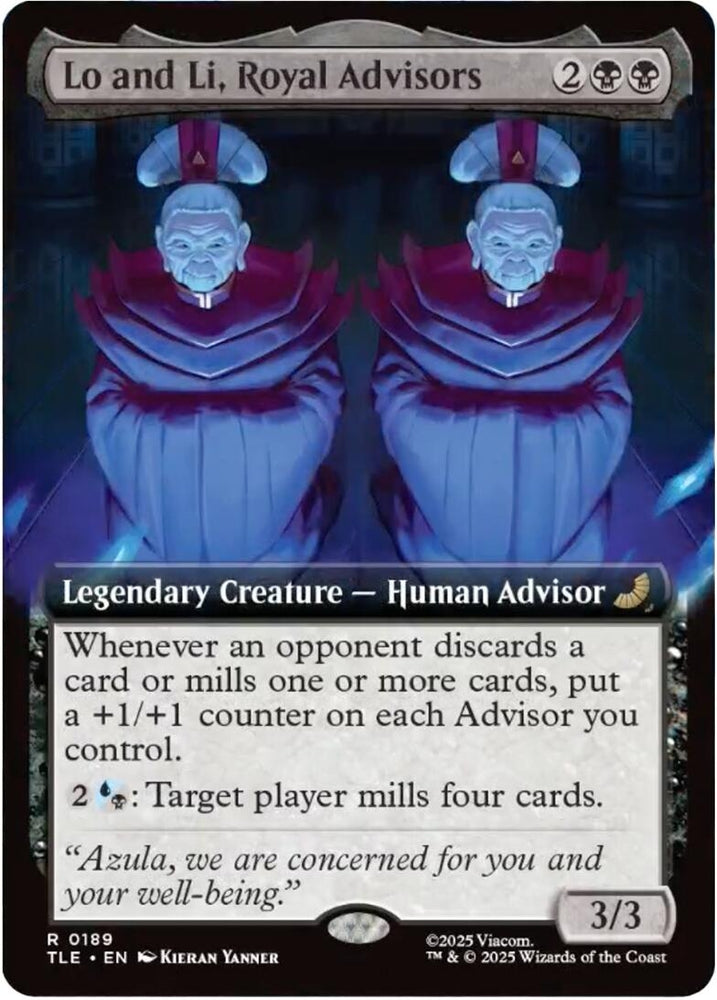 Image for Lo and Li, Royal Advisors (Extended Art) (189) [Avatar: The Last Airbender: Eternal-Legal] - Magic: The Gathering