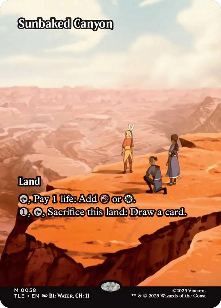 Image for Sunbaked Canyon (Borderless) (58) [Avatar: The Last Airbender: Eternal-Legal] - Magic: The Gathering