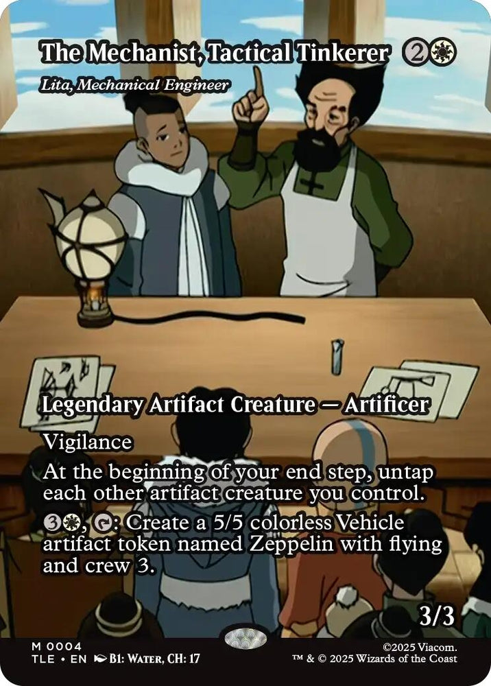 Image for The Mechanist, Tactical Tinkerer - Lita, Mechanical Engineer (Borderless) (4) [Avatar: The Last Airbender: Eternal-Legal] - Magic: The Gathering