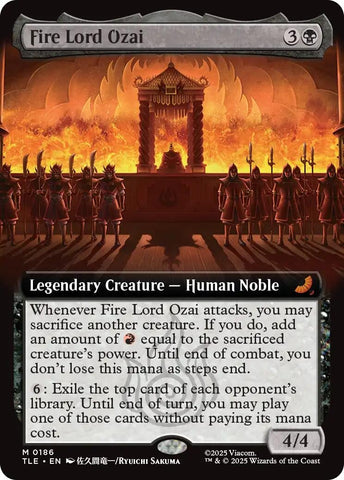 Image for Fire Lord Ozai (Extended Art) (186) [Avatar: The Last Airbender: Eternal-Legal] - Magic: The Gathering