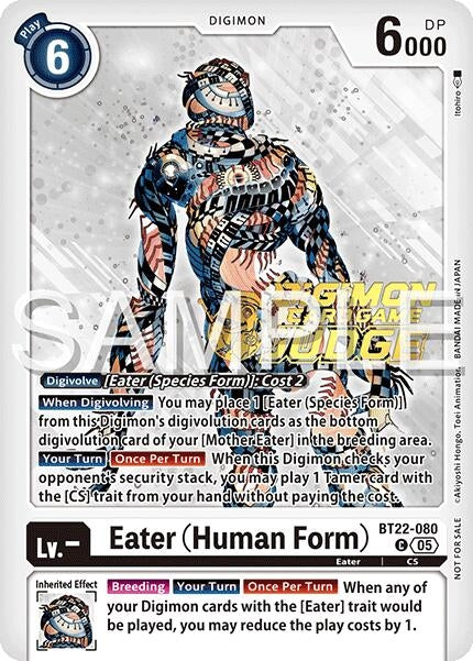 Image for Eater (Human Form) (Judge Pack 2025 Wave 2) (BT22-080 C) [Cyber Eden] - Digimon Card Game