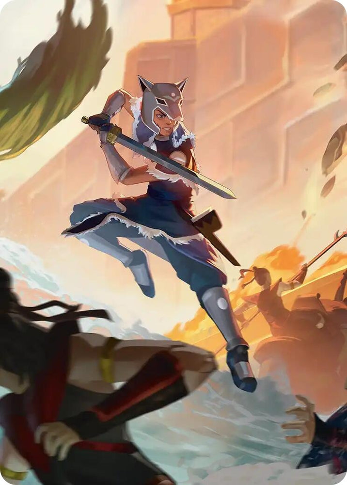 Image for Sokka's Charge Art Card [Avatar: The Last Airbender] - Magic: The Gathering