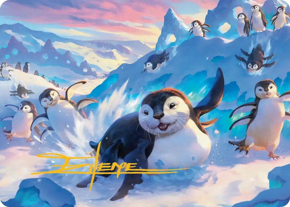 Image for Otter-Penguin Art Card (Gold-Stamped Signature) (4) [Avatar: The Last Airbender] - Magic: The Gathering