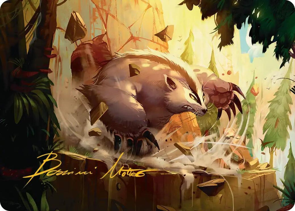 Image for Badgermole Art Card (Gold-Stamped Signature) (12) [Avatar: The Last Airbender] - Magic: The Gathering