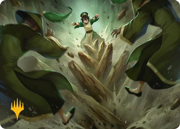 Image for Rockalanche Art Card (Gold-Stamped Planeswalker Symbol) (17) [Avatar: The Last Airbender] - Magic: The Gathering