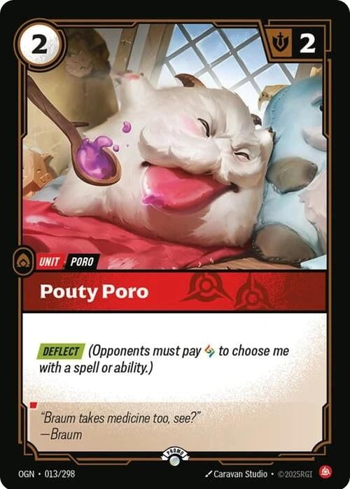 Pouty Poro (013/298) [Riftbound Organized Play Promotional Cards]