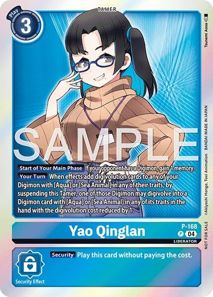 Image for Yao Qinglan (Event Pack 8) (P-168 P) [Digimon Promotion Cards] - Digimon Card Game