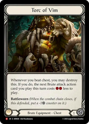 Image for Torc of Vim (ARR004) [Armory Deck: Rhinar] - Flesh and Blood TCG