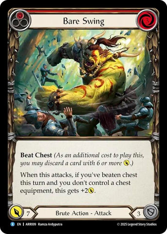 Image for Bare Swing (Red) (ARR009) [Armory Deck: Rhinar] - Flesh and Blood TCG